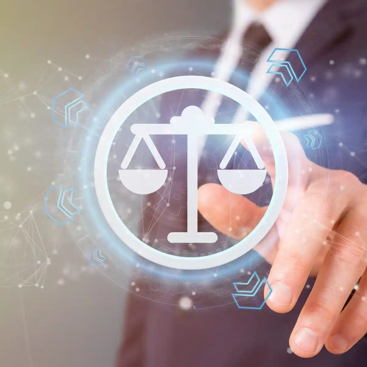 Digital scales of justice: representing online arbitration and legal tech.